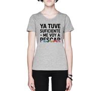 Ya Tuve Suficiente - Me Voy A Pescar Grey Women's T-Shirt Tee