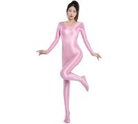 Yaaapiy Donna Lucente Body Calzamaglia Intimo Body Stocking Catsuit Tuta Intera Jumpsuit Cerniera Posteriore Abbigliamento Club Tuta da Ginnastica