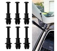 YAANBUNB 6 Pz Clip per Scaffali per Bagagliaio Auto,Staffa per Gancio per Ripiano per Bagagliaio,Supporto Clip per Corde per Bagagliaio,Scaffale per Pacchi Clip per Bagagliaio Auto Generico (Nero)