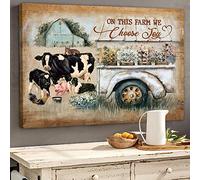 YAASIMOULE Animali - In questa fattoria abbiamo scelto la stampa su tela Joy Farm Landscape Wall Art