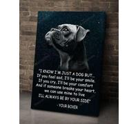 YAASIMOULE Boxer, sarò sempre al tuo fianco. Stampa su tela con ritratto di pugile. Arte murale.