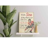 YAASIMOULE Decorazione murale, arredamento per la casa, decorazione della stanza A mio figlio se ti sussurrano ti amo per sempre e amerò sempre la mamma