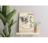 YAASIMOULE Decorazione murale, arredamento per la casa, decorazione della stanza Aikido La vera vittoria è la vittoria su se stessi