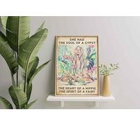 YAASIMOULE Decorazione murale, arredamento per la casa, decorazione della stanza Aveva l'anima di una zingara, il cuore di un hippy, lo spirito di una fata