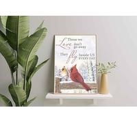 YAASIMOULE Decorazione murale, arredamento per la casa, decorazione della stanza Cardinale Quelli che amiamo non se ne vanno, volano accanto a noi ogni giorno
