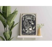 YAASIMOULE Decorazione murale, Arredamento per la casa, Decorazione della stanza C'era una volta un ragazzo che voleva davvero aprire un negozio di barbiere