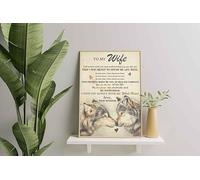 YAASIMOULE Decorazione murale, arredamento per la casa, decorazione della stanza, citazione significativa per mia moglie, amo marito lupo, mi sono innamorato di te lupo