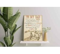 YAASIMOULE Decorazione murale, arredamento per la casa, decorazione della stanza Contadino a mio padre So che non è facile per un uomo - Il meglio per papà