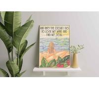 YAASIMOULE Decorazione murale, arredamento per la casa, decorazione della stanza e introduzione all'oceano. Vado a perdere la testa e a trovare il mio suono.