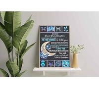 YAASIMOULE Decorazione murale, arredamento per la casa, decorazione della stanza Farfalla Alla mia pronipote Quanto sei importante per me, nonna