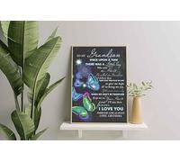 YAASIMOULE Decorazione murale, arredamento per la casa, decorazione della stanza Farfalla Nipote (Nonna) C'era una volta