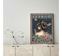 YAASIMOULE Decorazione murale, arredamento per la casa, decorazione della stanza Ha l'anima di una zingara, il cuore di un hippie, farfalle