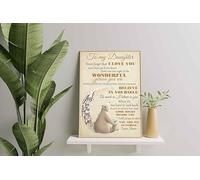 YAASIMOULE Decorazione murale, arredamento per la casa, decorazione della stanza Orsetti Mamma a mia figlia Ti amo fino alla luna e ritorno