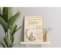 YAASIMOULE Decorazione murale, arredamento per la casa, decorazione della stanza Orsi per mia nipote Ti amo fino alla luna e ritorno