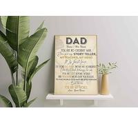 YAASIMOULE Decorazione murale, arredamento per la casa, decorazione della stanza Papà, sei il mio narratore, il mio insegnante, il mio eroe