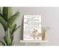 YAASIMOULE Decorazione murale, arredamento per la casa, decorazione della stanza per il fidanzato. Spero che l'amore che provo per te non cambierà mai, ti amerò fino al mio ultimo respiro.