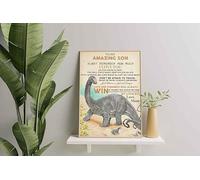 YAASIMOULE Decorazione murale, arredamento per la casa, decorazione della stanza per il mio fantastico figlio. Credi semplicemente in Dio, preghiera, amore e gentilezza vinceranno sempre. Dinosauro.