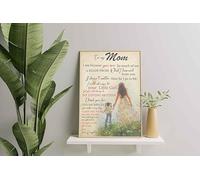 YAASIMOULE Decorazione murale, arredamento per la casa, decorazione della stanza Per mia mamma sono perché tu sei così tanto di me è fatto da ciò che ho imparato