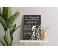 YAASIMOULE Decorazione murale, arredamento per la casa, decorazione della stanza per un figlio meraviglioso. Non dimenticare mai quanto ti amo, papà.