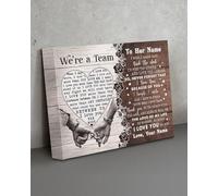 YAASIMOULE Decorazione murale arredamento per la casa della stanza. Eravamo una squadra. Quando dico che ti amo di più più.