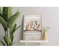 YAASIMOULE Decorazione murale, arredamento per la casa, stanza decorata La casa è dove ci sono i cani