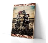 YAASIMOULE E vissero felici e contenti - Stampe su tela di motocross - Arte murale