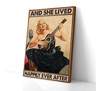 YAASIMOULE E vissero tutti felici e contenti - Stampe su tela per ukulele