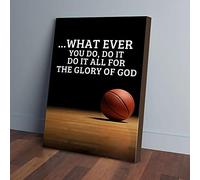 YAASIMOULE Fai tutto per la gloria di Dio - Stampe su tela di basket - Arte murale