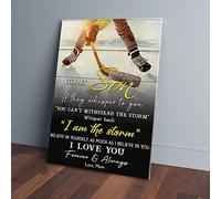YAASIMOULE Hockey su tela, per mio figlio, io sono la tempesta, ti amo, stampe artistiche da parete