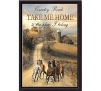 YAASIMOULE Le strade di campagna mi riportano a casa, nel posto a cui appartengo, poster da parete, regalo per studenti stranieri, decorazioni per fattoria, stampe su tela opaca incorniciate