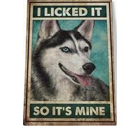 YAASIMOULE L'ho leccato Husky Canvas