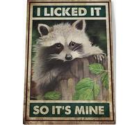 YAASIMOULE L'ho leccato, tela di procione