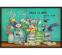 YAASIMOULE Mio Dio, questo è ciò che sei, operatore di miracoli, luce nell'oscurità, poster floreale