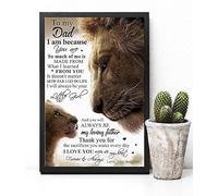 YAASIMOULE Poster A mio padre sono perché tu sei per la festa del papà da parte di mia figlia decorazione parete