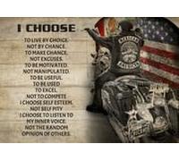 YAASIMOULE Poster Biker Ho scelto di vivere per scelta non caso