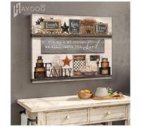 YAASIMOULE Poster Come per me e la mia casa ridere amare vivere famiglia cucina in stile vintage decorazione da parete