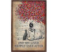 YAASIMOULE Poster di ragazza e cane che vissero felici e contenti