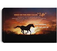 YAASIMOULE Poster Durante questo giro chiamato Cavallo della vita devi prendere il buono con continua del paesaggio