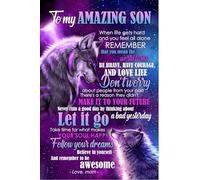 YAASIMOULE Poster Lupo Al Mio Fantastico Figlio Quando la vita diventa dura e ti senti completamente solo tua anima è felice Segui i tuoi sogni Credi in te stesso