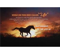 YAASIMOULE Poster Mentre sei in questo giro chiamato Cavallo della vita devi prendere il buono con continua del paesaggio