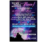 YAASIMOULE Poster per la mia intelligente e bella nipote Ama tua zia Non dimenticare mai il legame tra una