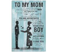 YAASIMOULE Poster per mia mamma ama tuo figlio so che non è facile le donne crescere un uomo da decorazione parete