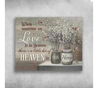 YAASIMOULE Poster Quando qualcuno che amiamo è in Paradiso c'è un pezzetto di nella nostra casa decorazione da parete