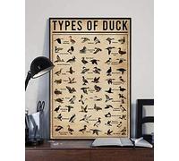 YAASIMOULE Poster sui tipi di conoscenza delle anatre decorazione da parete