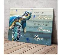 YAASIMOULE Poster Tartaruga Quando credi oltre ciò che i tuoi occhi possono vedere Paesaggio