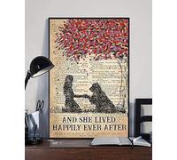 YAASIMOULE Poster Tutto Cane e lei visse per sempre felici contenti ritratto