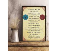 YAASIMOULE Poster Viking Lo Là Vedo Mio Padre Mia Madre E Le Mie Sorelle I Miei Fratelli Decorazione Murale