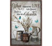 YAASIMOULE Quando qualcuno che amiamo è in paradiso, la nostra casa, poster con colibrì e farfalla