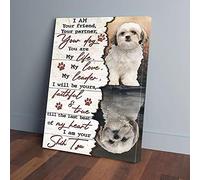 YAASIMOULE Sono il tuo amico Shih Tzu, stampe su tela con riflesso