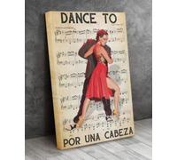 YAASIMOULE Stampe su tela Dance To Por Una Cabeza Tango